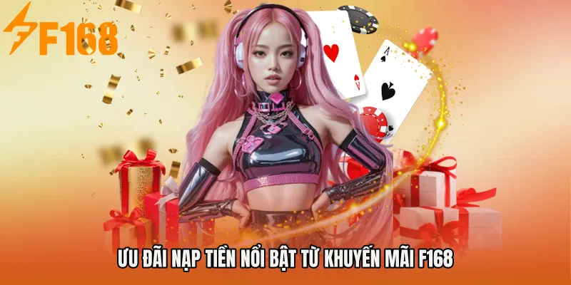 Ưu đãi nạp tiền nổi bật từ Khuyến mãi F168